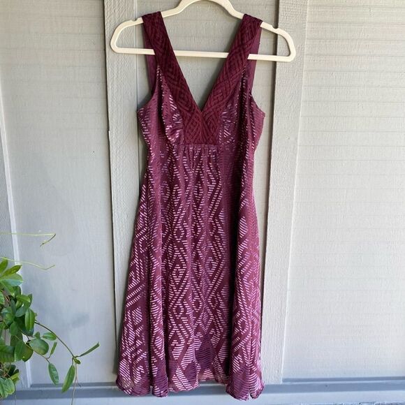 Anthropologie Dresses & Skirts - NWOT Beth Bowley for Anthropologie Velvet Burnout Print Silk Tank Dress Size: 6